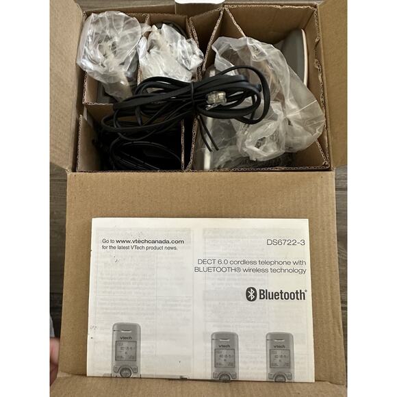 Vtech DS6722-3 Cordless Phone Digital Answering System 3 Handsets - Picture 7 of 8